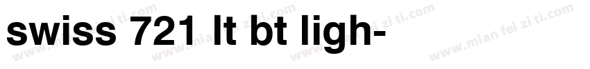 swiss 721 lt bt ligh字体转换